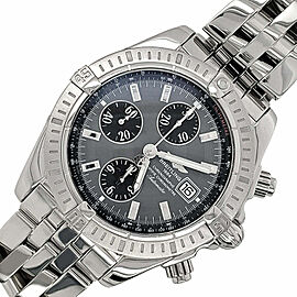 Breitling Chronomat Evolution Chronograph 44mm Gray Dial Steel Watch