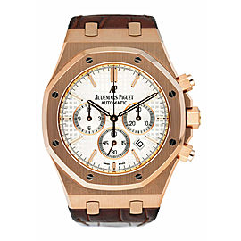 Audemars Piguet Royal Oak 18K Rose Gold Chronograph Mens Watch