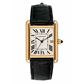 Cartier Tank Louis 18K Yellow Gold Mens Watch