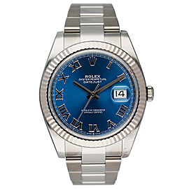 Rolex Datejust Blue Dial Mens Watch