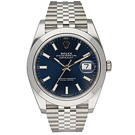 Rolex Datejust Blue Dial Mens Watch