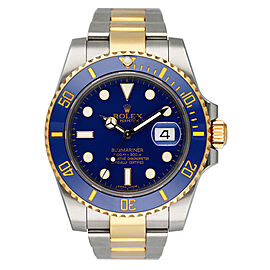 Rolex Submariner Date Blue Dial Mens Watch