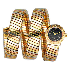 Bvlgari Serpenti Tubogas BB 19 1T Tri Gold Ladies Watch