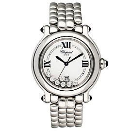 Chopard Happy Sport White Dial Ladies Watch