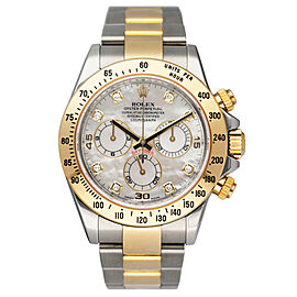 Rolex Daytona MOP Diamond Dial Mens Watch