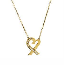 Tiffany & Co Paloma Picasso Loving Heart Diamond Necklace