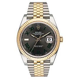 Rolex Datejust Wimbledon Dial Mens Watch