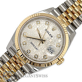 Rolex Datejust 36mm Silver Jubilee Diamond Watch