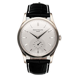 Patek Philippe Calatrava 5196G 18K White Gold Mens Watch