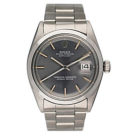 Rolex Oyster Perpetual Datejust 1600 Slate Dial Mens Watch