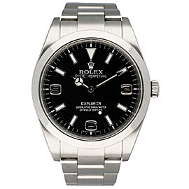 Rolex Oyster Perpetual Explorer Black Dial Mens Watch