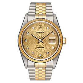 Rolex Datejust Anniversary Diamond Dial Mens Watch