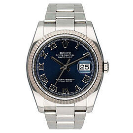 Rolex Datejust Blue Dial Mens Watch