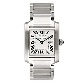 Cartier Tank Francaise W51011Q3 Stainless Steel Midsize Watch