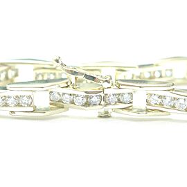 Natural Round Cut Diamond Tennis Bracelet Channel Set Yellow Gold 14Kt 4.00CT