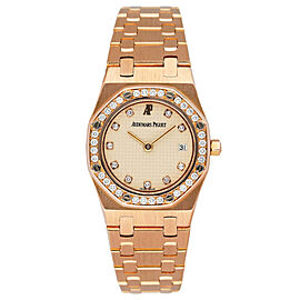 Audemars Piguet Royal Oak Diamond 18K Rose Gold Ladies Watch