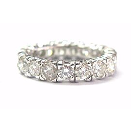 Fine Round Cut Diamond Eternity Band White Gold Ring