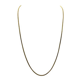 14K Yellow Gold Box Link Chain Necklace