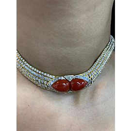 Coral and Diamond Necklace, Tabbah