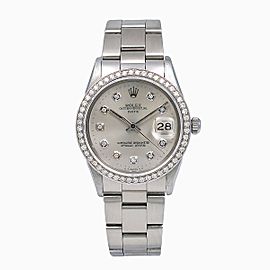 Rolex Oyster Perpetual Date 15010 34mm Womens Watch