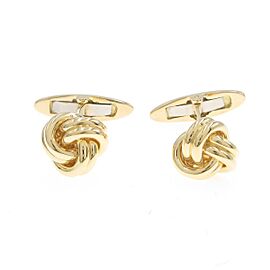 TIFFANY & Co 18K Yellow Gold cuff links LXGKM-130