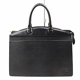 Louis Vuitton Riviera Vanity Case 868557 Black Leather Satchel