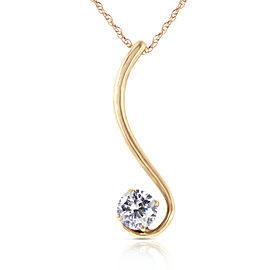 0.5 CTW 14K Solid Gold Necklace Natural 0.50 CTW Diamond