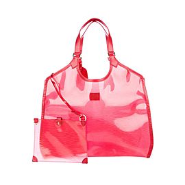 LOUIS VUITTON Red Epi Baia Plage Lagoon Bay GM with Pouch 868944