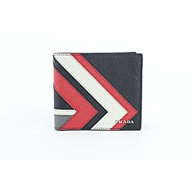 Prada Black Limited Saffiano Leather Bifold 19prz1912 Wallet