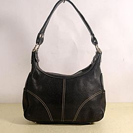 MCM Hobo 869655 Black Leather Tote