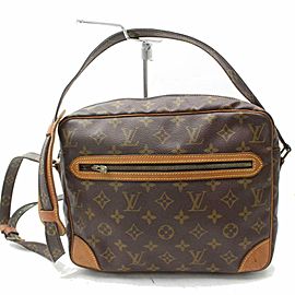 Louis Vuitton Rare Monogram Potomac 870283 Brown Coated Canvas Shoulder Bag