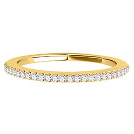 MauliJewels Rings for Women 0.14 Carat Diamond Wedding Band 4-prong 14K Solid Yellow Gold Ring Size - 6 Genuine Diamond Wedding Jewelry Collection