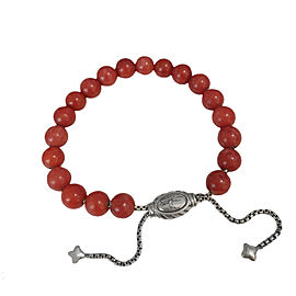 David Yurman Spiritual Beads Bracelet with Red Coral