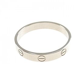 Cartier 18K White Gold Mini Love US 10.5 Ring E0767