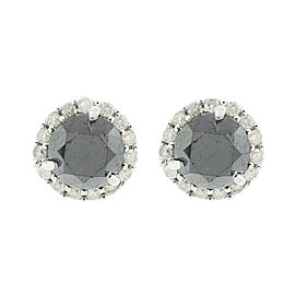 14KT White Gold Diamond Earrings