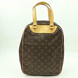 Louis Vuitton Excursion Monogram Sac Travel and Shoe Carrier 870438 Brown Coated Canvas Satchel