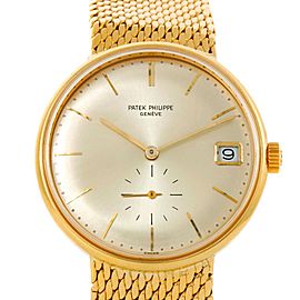 Patek Philippe Calatrava 3514 Automatic 18k Yellow Gold Vintage Watch