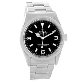 Rolex Explorer I 14270 Stainless Steel Black Dial Mens Watch