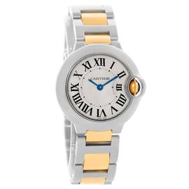 Cartier W69007Z3 Ballon Blue Steel 18K Yellow Gold Small Watch