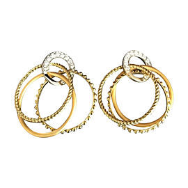 Carrera y Carrera 18K Yellow & White Gold Diamond Earrings