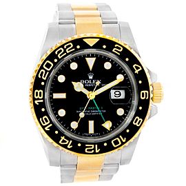 Rolex GMT Master II 116713 18K Yellow Gold & Stainless Steel Mens Watch