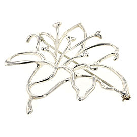 TIFFANY & 925 Silver flower Brooch LXGBKT-824