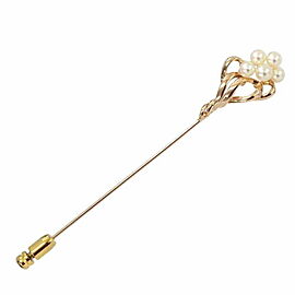 TASAKI 14K Pink Gold Akoya Pearl Brooch G0077