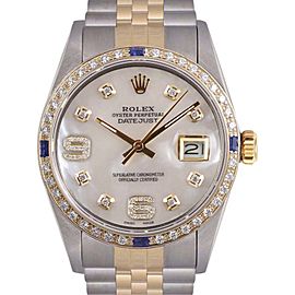 Rolex Datejust Stainless Steel & 18K Yellow Gold 36mm Mens Watch