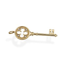 Tiffany & Co. 18K Yellow Gold Key Pendant