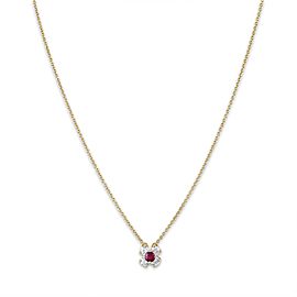 Tiffany & Co. 18K Yellow Gold Ruby Necklace