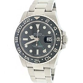 Rolex GMT-Master II 40MM Black Ceramic Bezel Stainless Steel Mens Oyster 116710