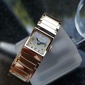 CARTIER Rare 14K Solid Gold J. Schulz Ladies Cocktail Dress Watch, c.1920s MA104