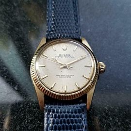 ROLEX Men's 14k Oyster Perpetual ref.6551 Automatic, c.1956 Swiss Vintage LV925