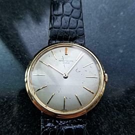 PATEK PHILIPPE Men's 18K Gold Calatrava ref.2591 Hand-Wind, c.1960s Swiss LV882